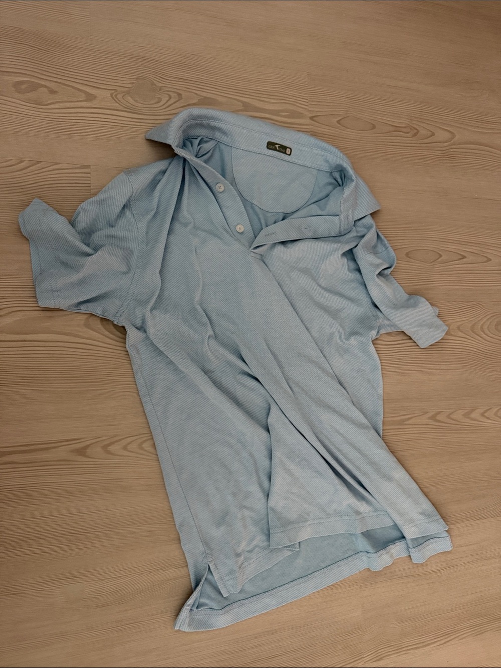 GEN TEAL Light Blue Polo Shirt - Small